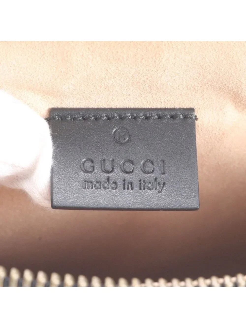 Gucci Ghost Leather Clutch Pouch Business Black